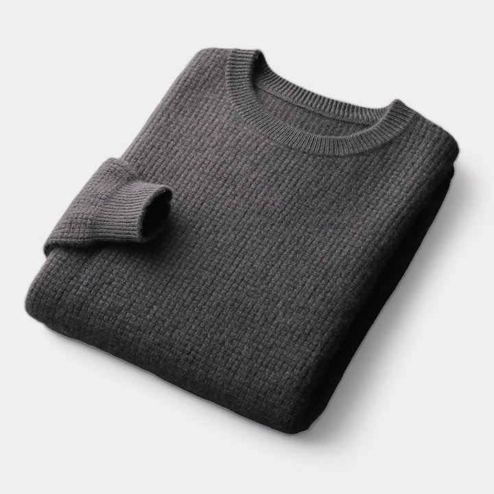 Premium zachte wollen herentrui Norbert. Comfortabel, warm en stijlvol voor de winterse casual mode.