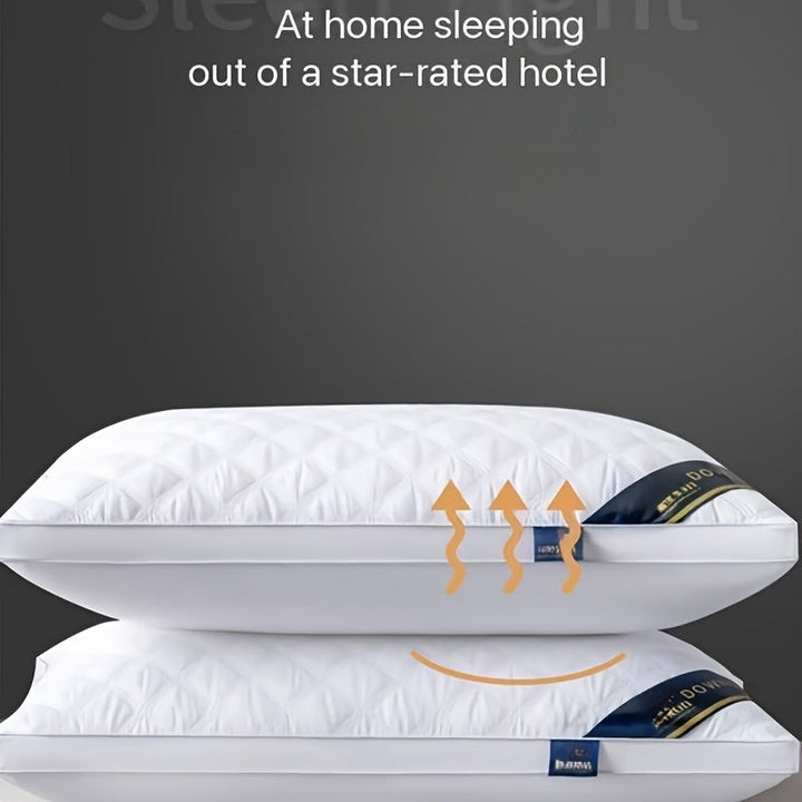 Complete slaapcomfort set: 2 hotelkwaliteit 3D kussens. Hypoallergeen, ademend, wasbaar. Luxe uitstraling en steun.