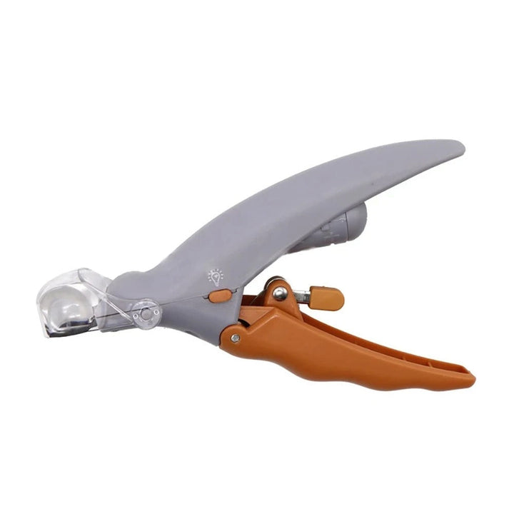 Professionele LED nagelknipper voor huisdieren, speciaal ontworpen voor veilige en precieze nagelverzorging bij honden en katten.