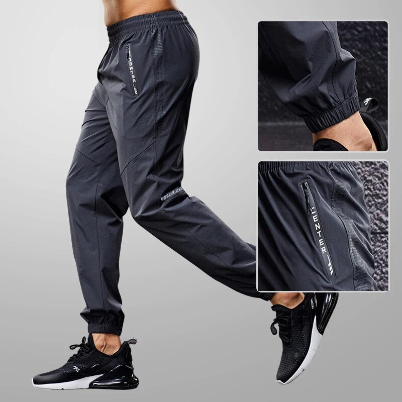 Heren joggingsbroek met veilige ritszakken, ideaal voor sport en vrije tijd, comfortabel en ademend.