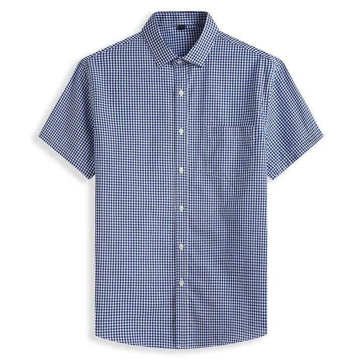 Casual heren overhemd, plus size met korte mouwen. Comfortabel en stijlvol voor de moderne man in grote maten.