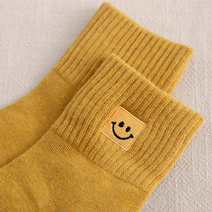 Leuk cadeau: dames sokken met glimlach, one size en super comfortabel.