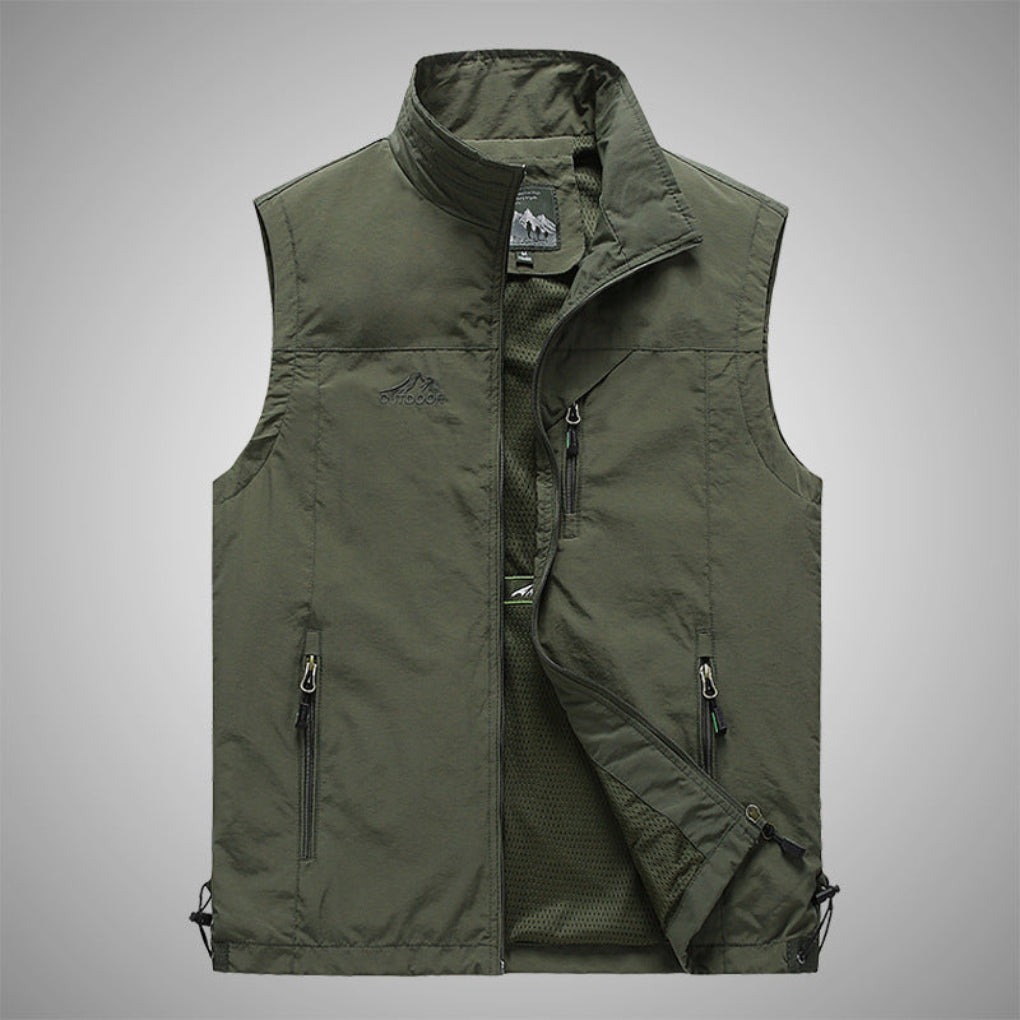 Casual heren bodywarmer, windbestendig en comfortabel voor diverse outdoor avonturen. Ideaal als laagjeskleding.