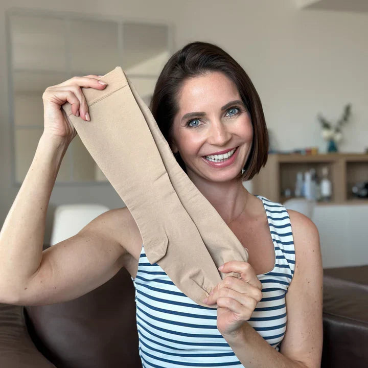 Veelzijdige unisex compressiekousen voor reizen, werk of dagelijks gebruik; bevordert bloedsomloop en comfort.