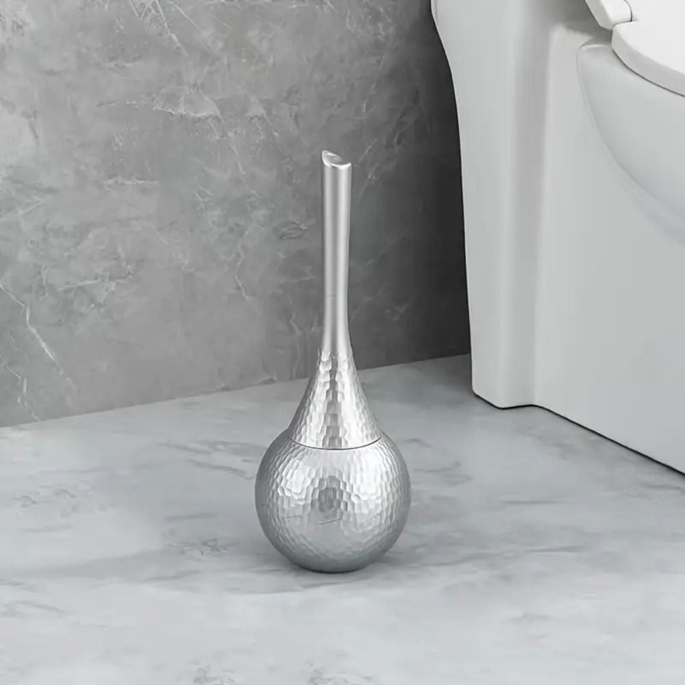 Moderne toiletborstelset met chique designhouder. Perfecte badkamerupgrade en stijlvolle accessoire voor elk interieur.