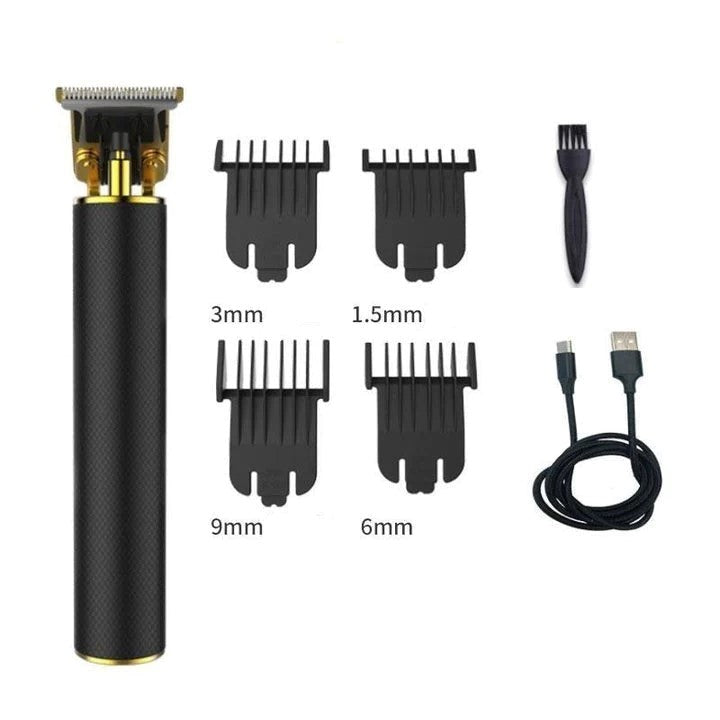 Man houdt de EdgeMaster professionele tondeuse vast; klaar voor precieze haar- en baardtrim.