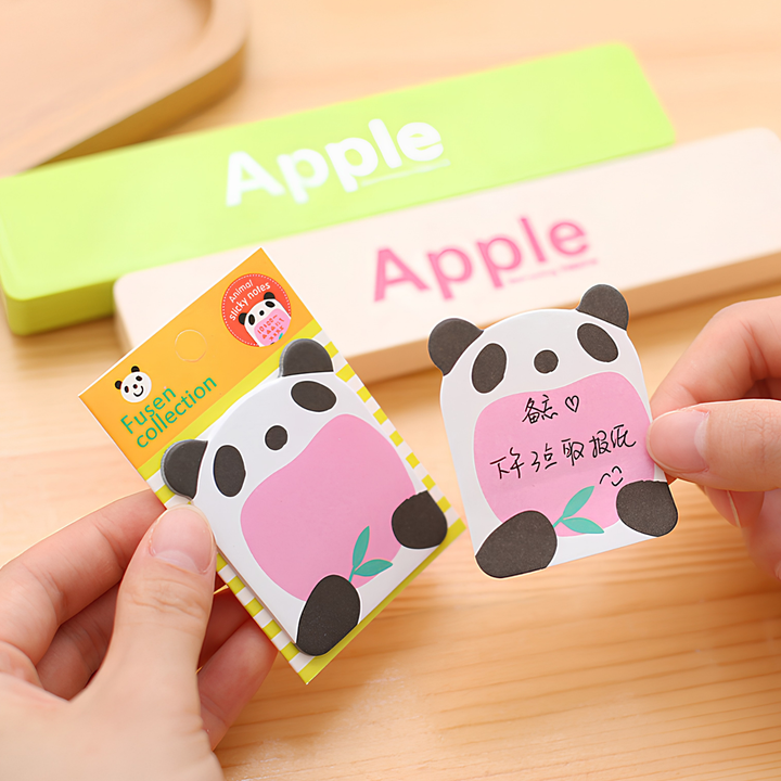 Speels memo blok met schattig cartoon panda design, perfect voor je dagelijkse aantekeningen.