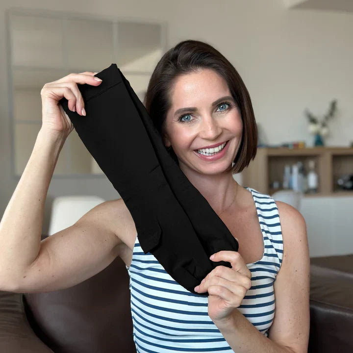 Hoogwaardige unisex compressiekousen van LuxCompress, orthopedische ondersteuning en duurzaam comfort.