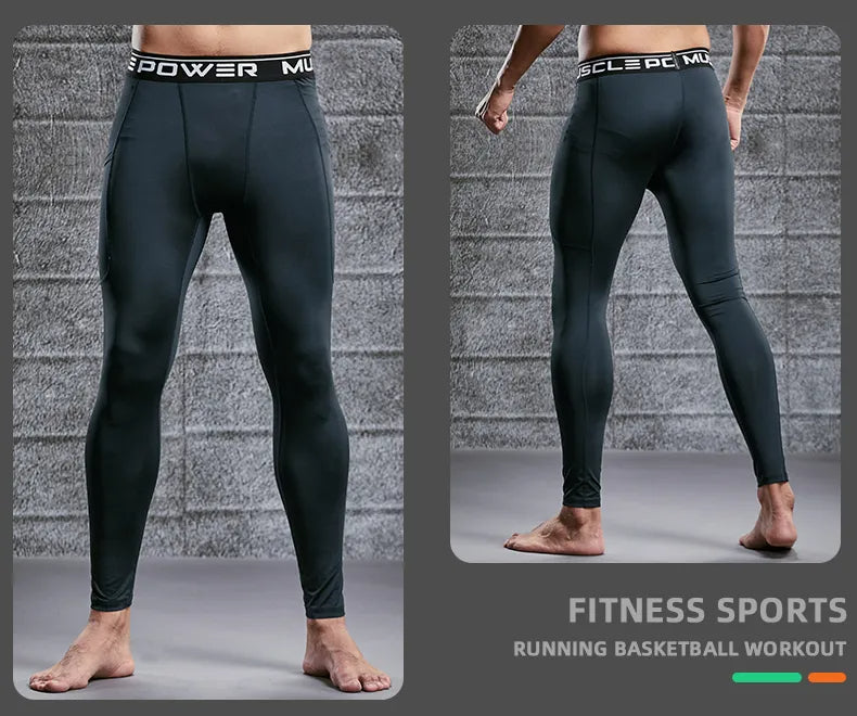 Opgevouwen heren compressie sportlegging, klaar voor de volgende intensieve training.