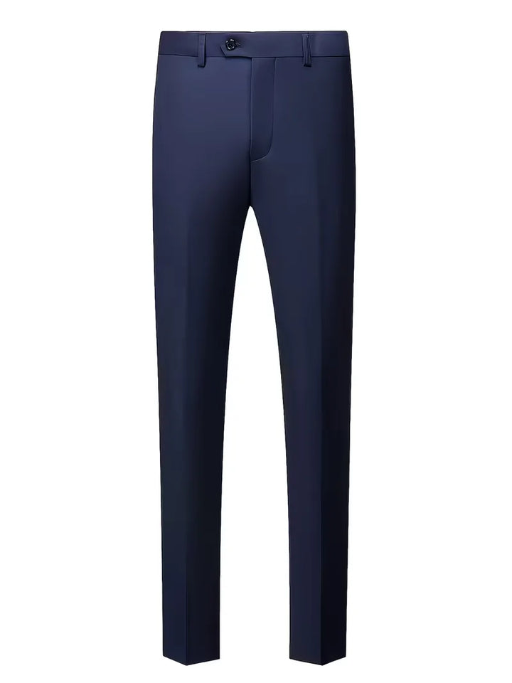 Formeel slim fit pak voor heren, met een moderne twist, perfect voor elke belangrijke gelegenheid.