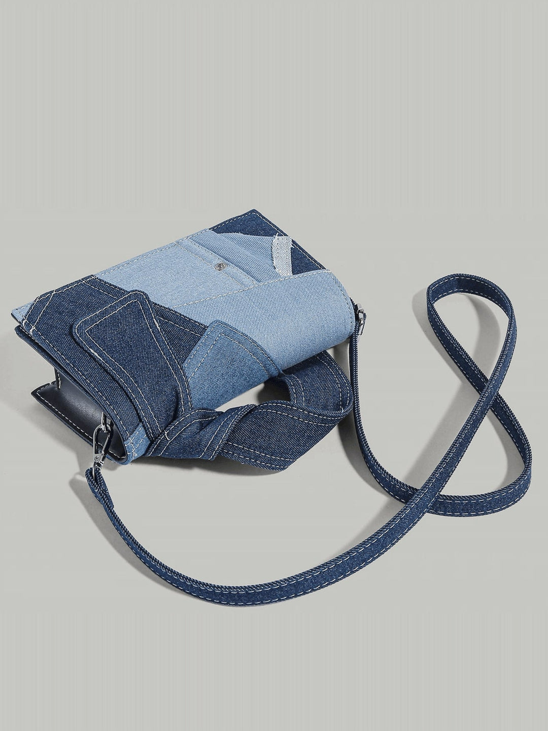Blauwe denim dames schoudertas, stijlvolle crossbodytas, ideaal als dagelijkse tas.