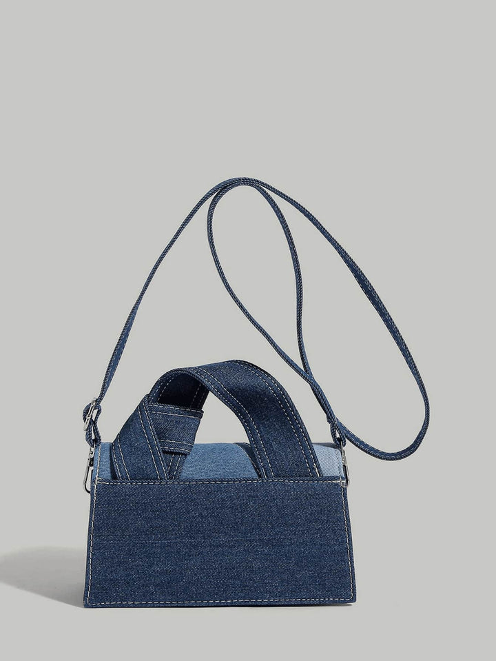 Elegante dames denim tas, schoudertas met voldoende ruimte, perfect voor commuters.
