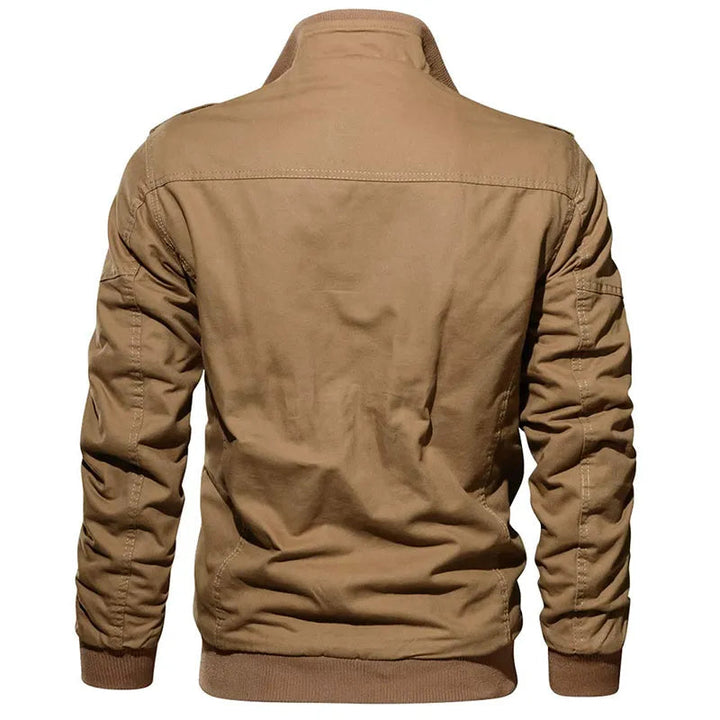 Plus size militaire herenjas, comfortabel en warm voor alle maten.