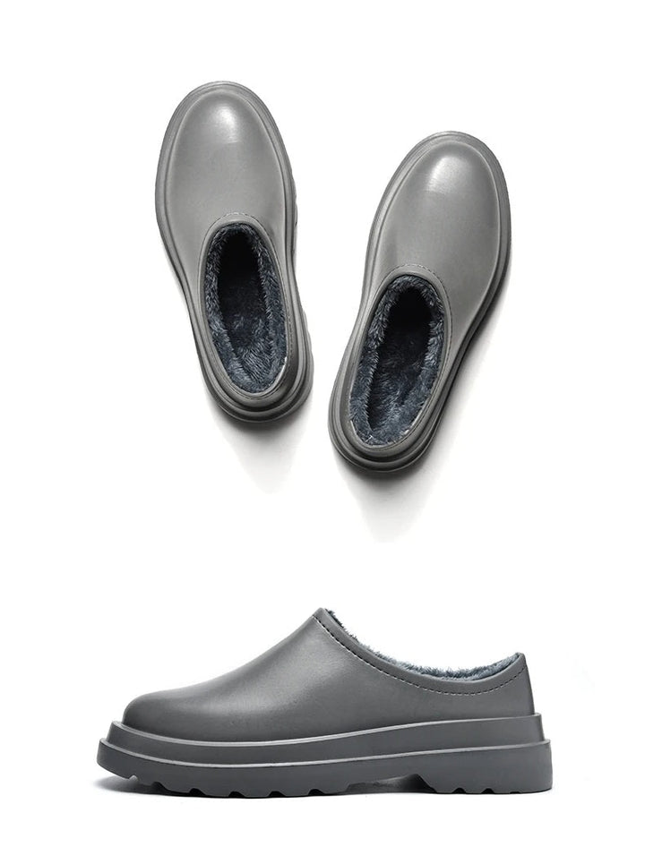 Duurzame waterdichte herenpantoffels, comfortabele footwear voor winter binnen & buiten.