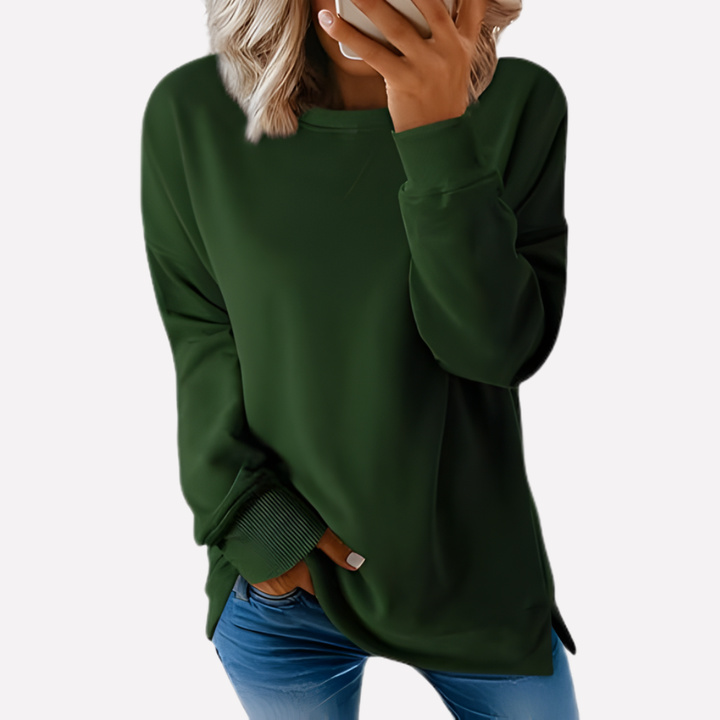 Dames sweatshirt, crew neck, relaxte pasvorm, jouw nieuwe favoriet voor comfort.