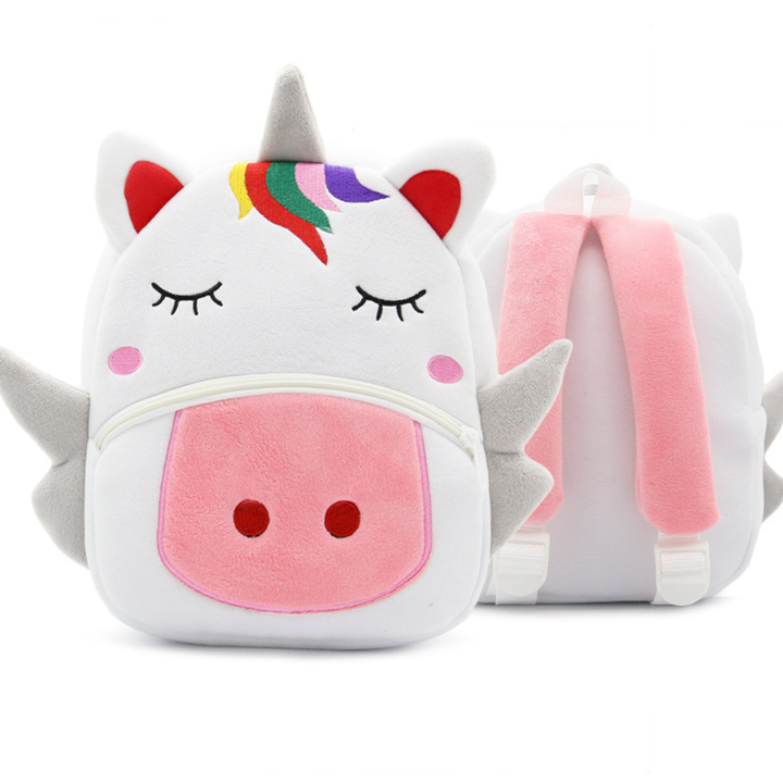 Comfortabele pluche kinderrugzak, een schattige dieren schooltas.