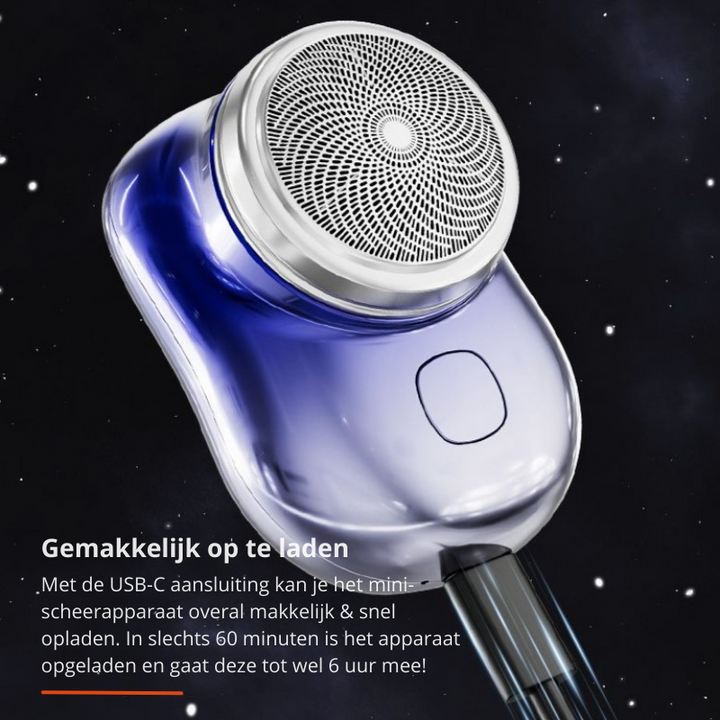 Waterdicht draagbaar scheerapparaat onder de kraan, eenvoudig te reinigen voor hygiënische verzorging.