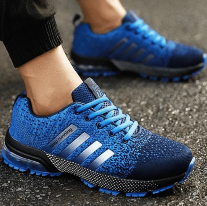 Orthopedische sneakers met luchtkussen voor rug- en voetpijnverlichting, AeroFlex unisex model.