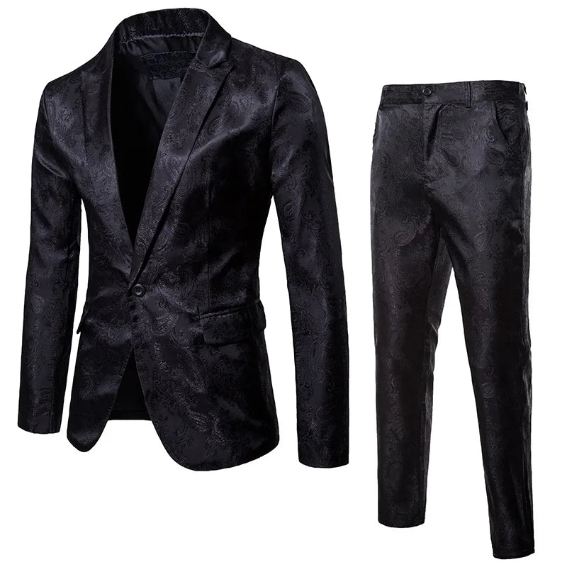 Hoymans klassiek tweedelig herenpak, elegant slim fit voor zakelijk, formeel en speciale gelegenheden.