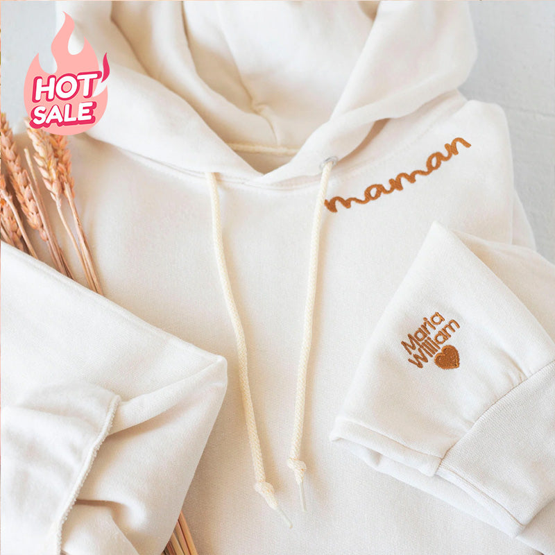 Comfortabele dames hoodie, ideaal als Moederdag cadeau voor mama. Zacht en stijlvol.