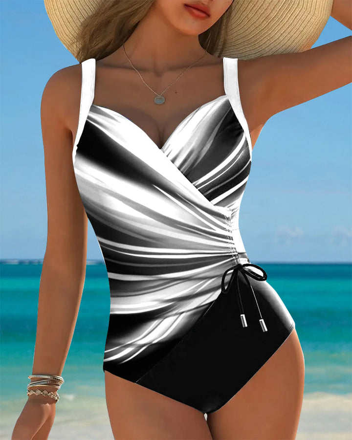 Comfortabele dames tankini met corrigerend effect en stijlvol bandje. Ideaal zwempak voor elke vrouw.