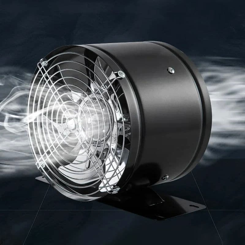 Muurgemonteerde PureFlow afzuigventilator, essentieel voor gezonde lucht in elke ruimte.