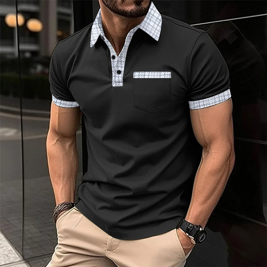 Stijlvol en ademend Thorneus heren poloshirt. Korte mouw, perfect voor casual, kantoor of zomerse vrije tijd.