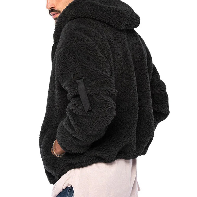 Ultiem comfortabel heren fleecevest met capuchon, vintage stijl en warmte voor koude dagen.