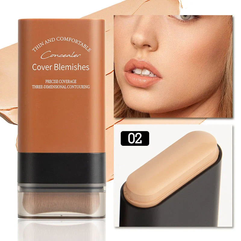 Hydraterende crème foundationstick voor dames. Zorgt voor vlekkeloze dekking en natuurlijke gezichts contouring.