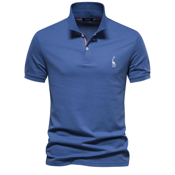 Klassieke herenpolo met stijlvol borduurwerk. Gemaakt van katoen, perfect voor een casual, modieuze zomerlook.