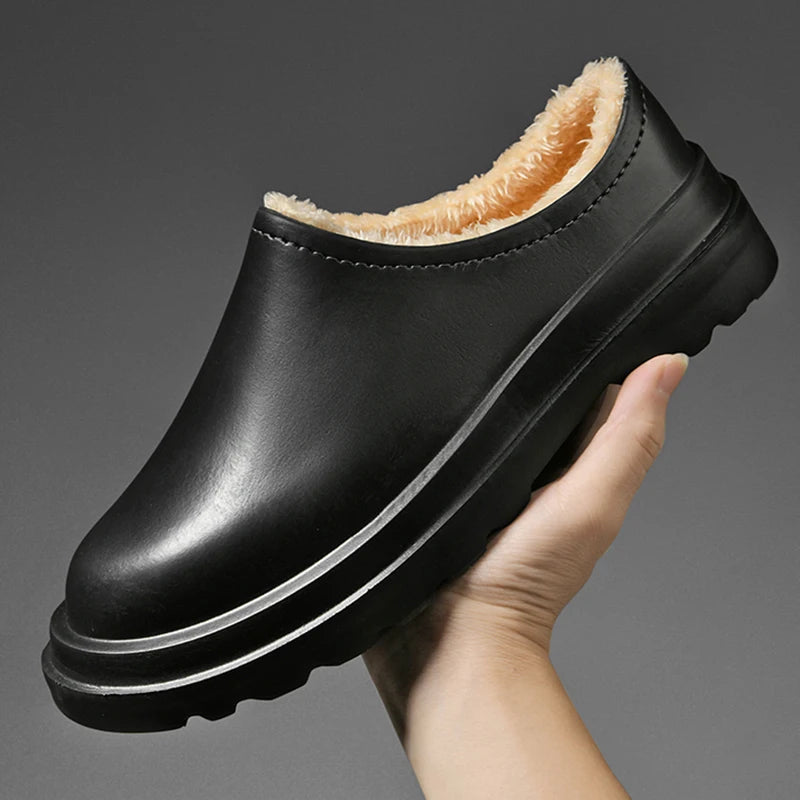 Robuuste heren trail pantoffels, waterdicht, bieden warmte en comfort voor elke ondergrond.