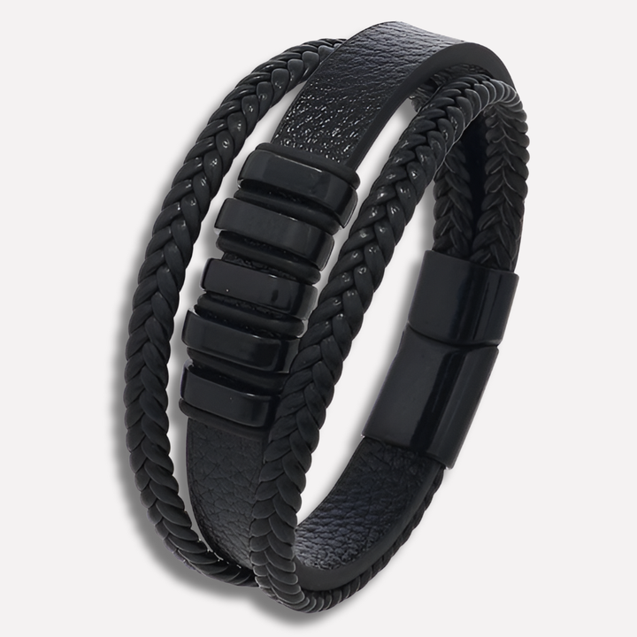 Stoere herenarmband, een essentieel mannenmode accessoire met unieke magnetische sluiting, voor een statement look.