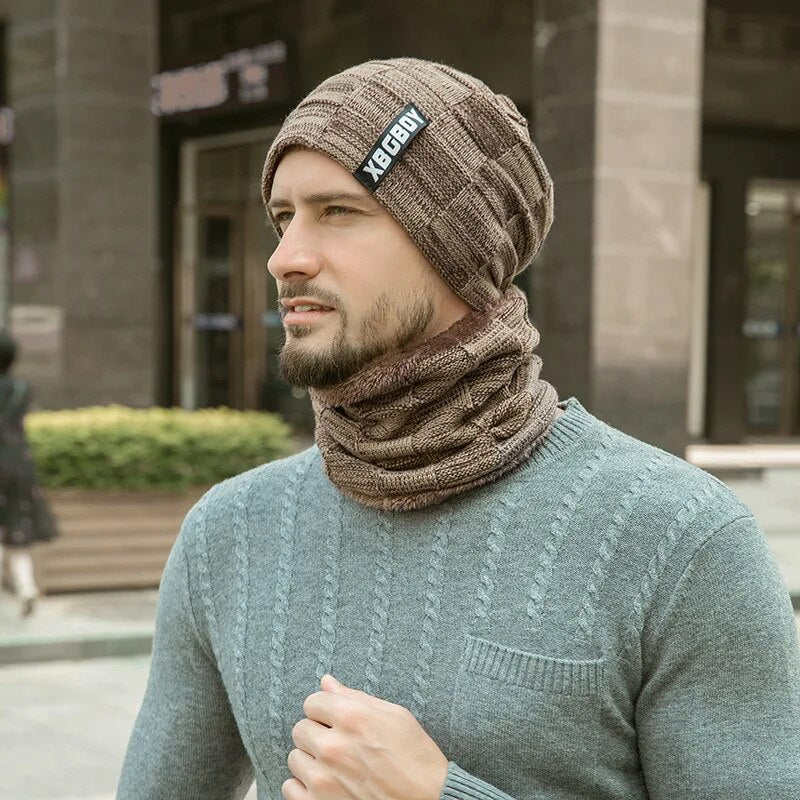Zachte, warme winterset voor dames en heren; perfecte bescherming tegen de kou. Katoen.