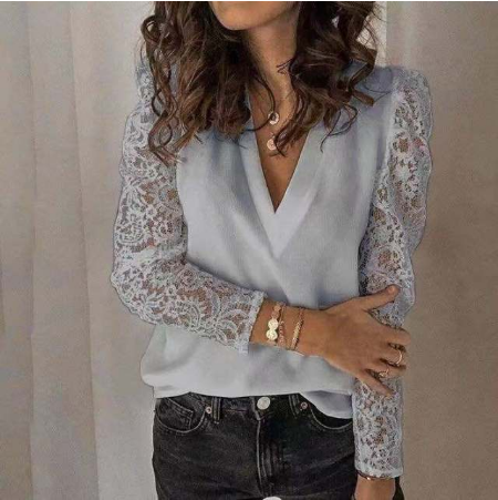 Dames bloemenblouse met elegante print voor lente & zomer; stijlvolle en comfortabele damestop.