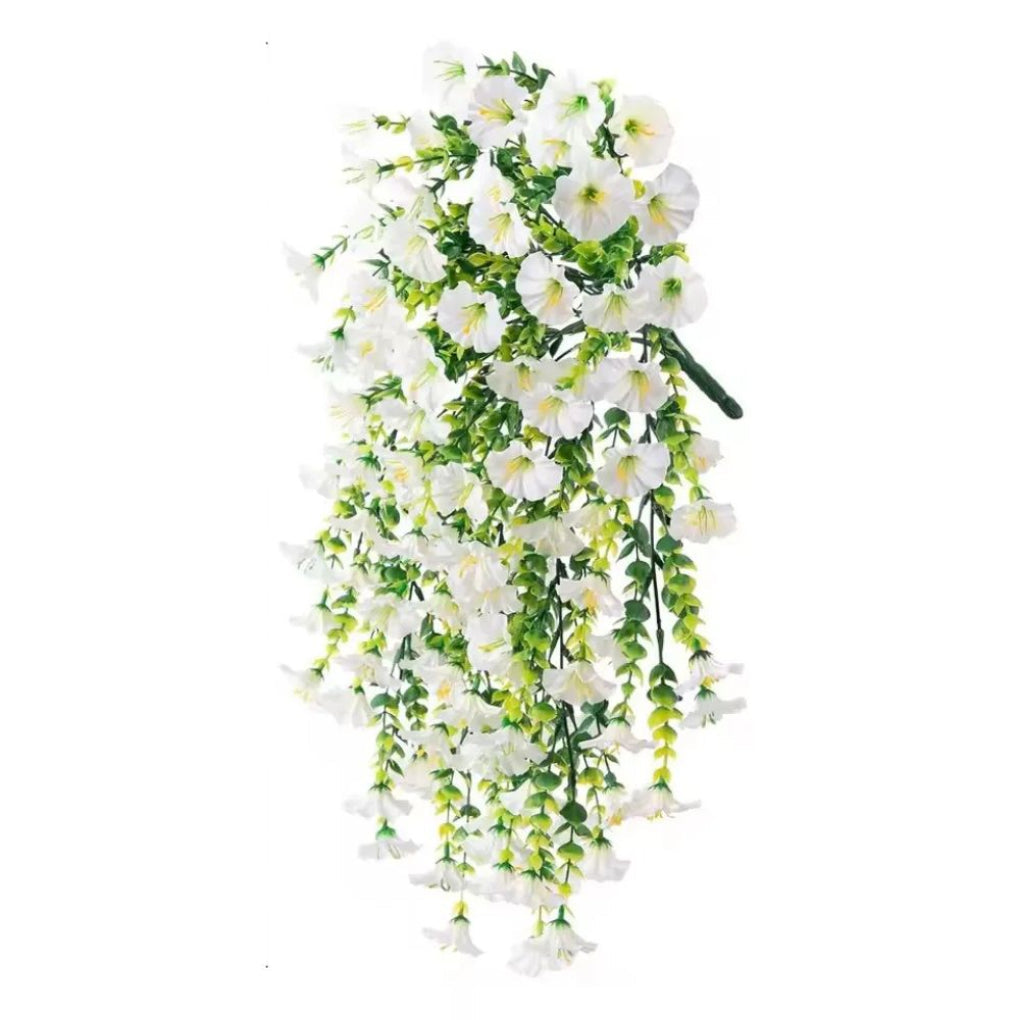 Realistische kunstplant: ochtendglorie bloemenslinger. Prachtige, onderhoudsarme decoratie voor thuis of feestjes.