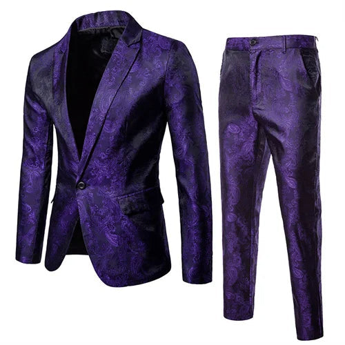 Elegant slim fit Hoymans herenpak, tweedelig, perfect voor gala, feest en zakelijke meetings. Stijlvolle herenmode.