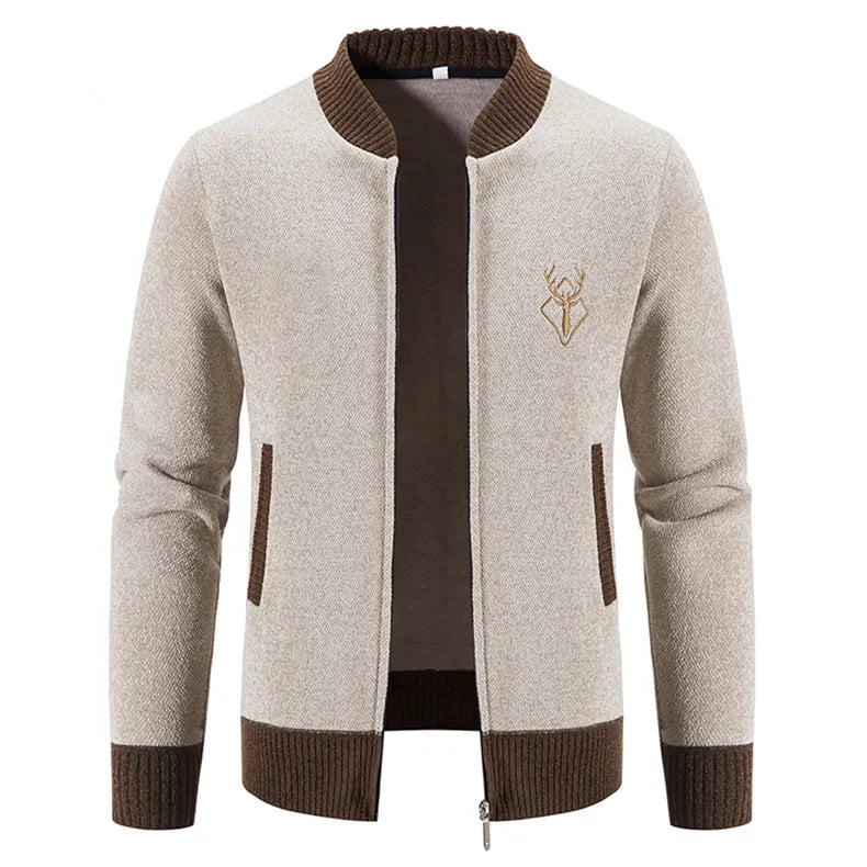 Heren gebreid vest voor dagelijks gebruik, warm, comfortabel en stijlvol voor elke winterdag.
