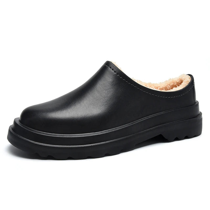 Winter waterdichte herenpantoffels, perfecte footwear voor koude dagen binnen of buiten.