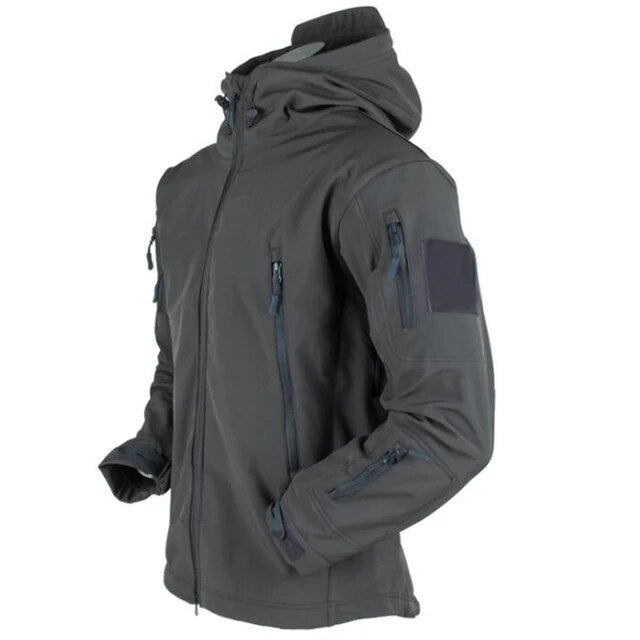 Stoere heren militaire jas, casual legerstijl, perfect voor de winter. Comfortabel en warm.