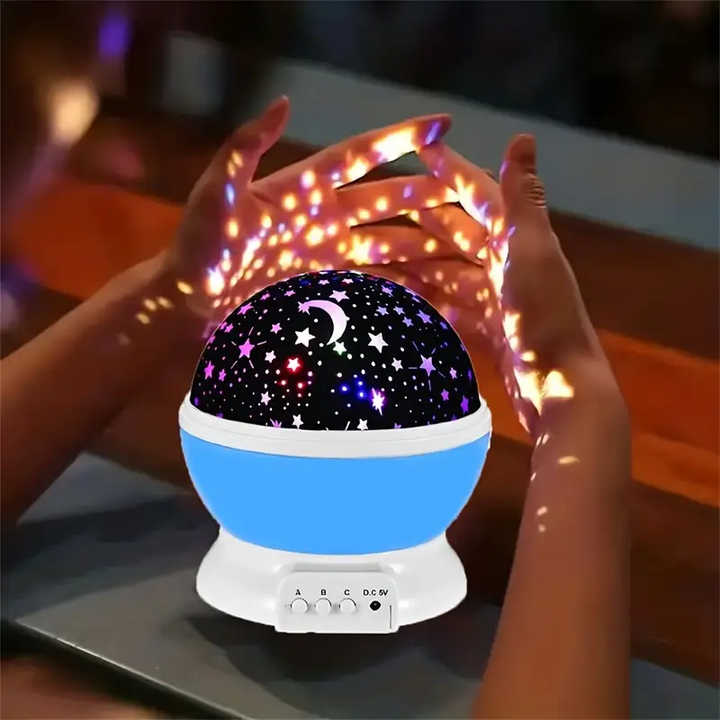 USB oplaadbaar sterrenprojector kinderlampje, ideaal voor slaapkamer met kalmerende sterrenhemel.