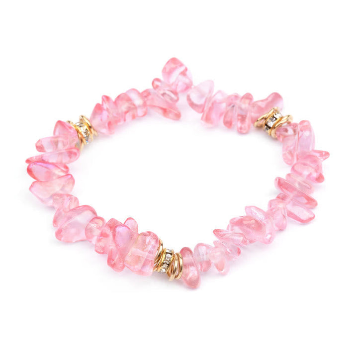 Stijlvolle dames armband Celine, met natuurlijke edelsteen kristallen.