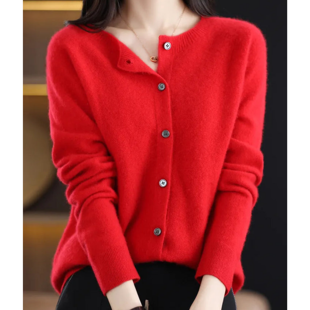 Must-have elegante dames trui met knoopsluiting, gebreid en comfortabel voor jouw herfst/winter look.