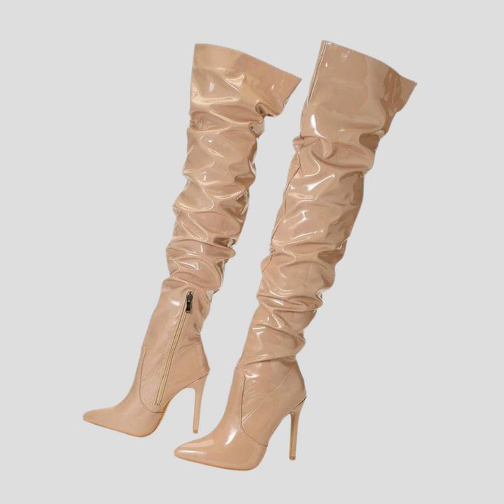 Stijlvolle dames enkellaarzen met elegante 8 cm hak en comfortabele pasvorm, perfect voor elke outfit.