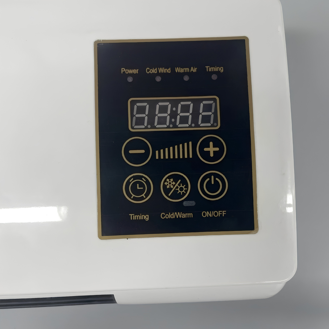 Verwarmings- en koelventilator WC2026. Regelt het hele jaar door uw binnenklimaat, energiezuinig en stil.
