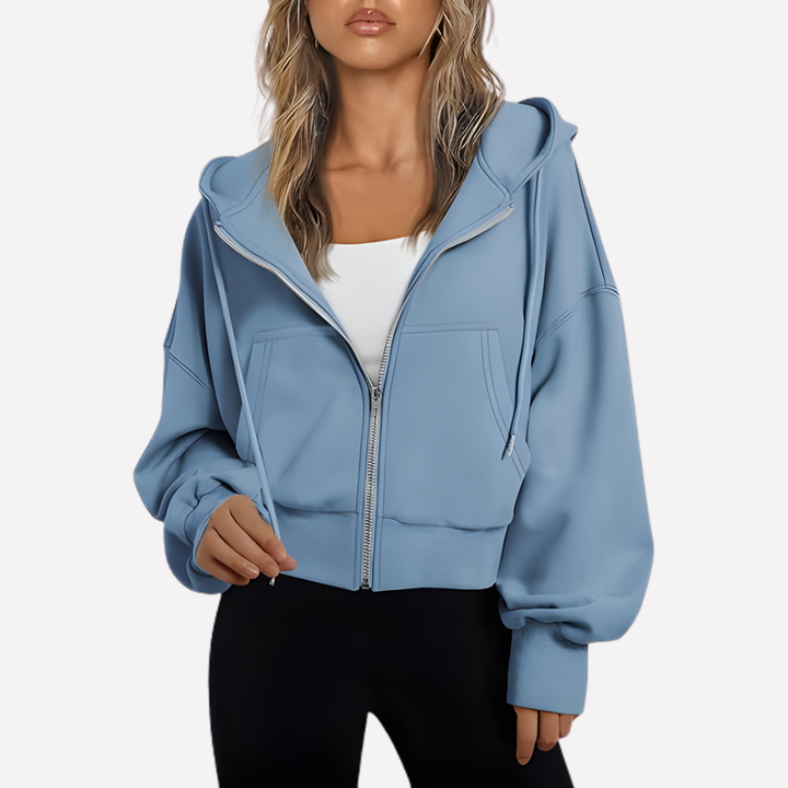 Modieuze dames pullover met grafische print, lange mouwen en rondehals voor casual comfort.