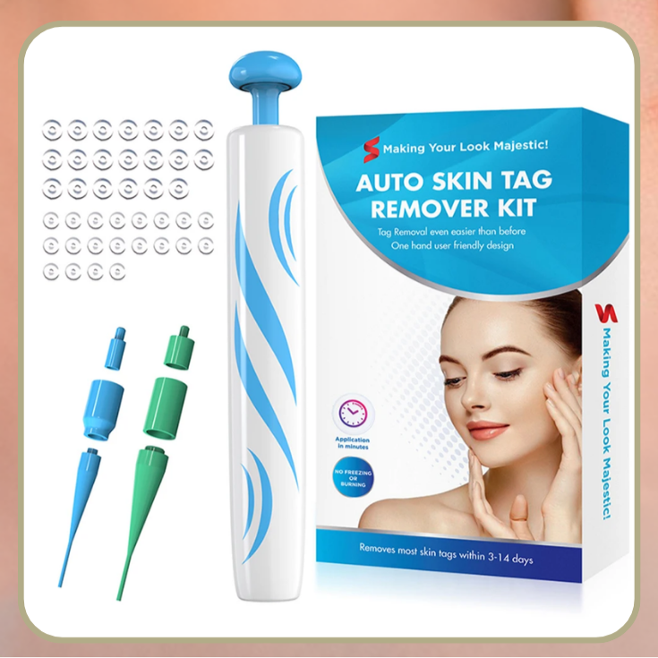 Complete set wratten- en moedervlekken verwijderaar; alles voor een cosmetische huidverbetering thuis.