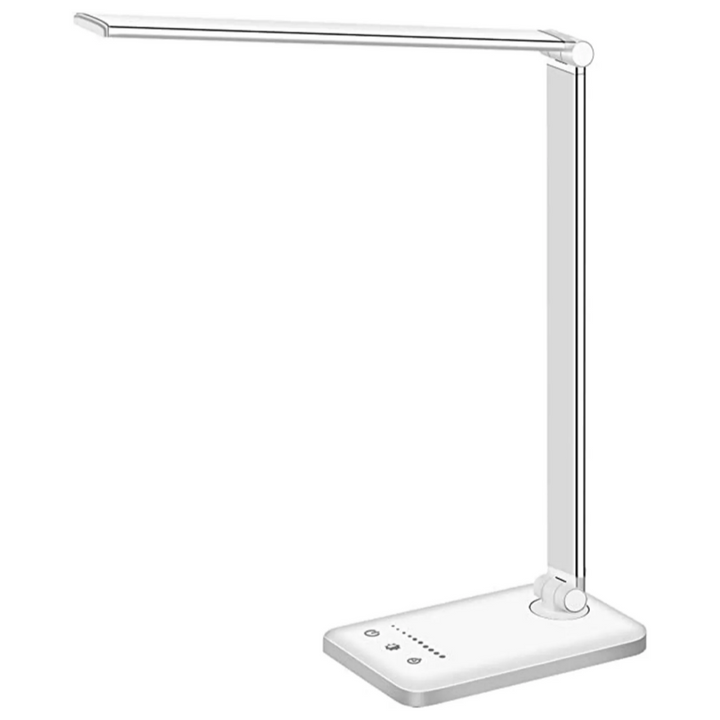 Touch bediening van de dimbare BrightEase LED bureaulamp, voor instelbare helderheid en kleurtemperatuur.