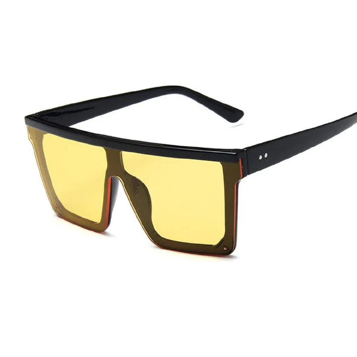 Stijlvolle heren zonnebril met vierkante glazen, biedt optimale UV-bescherming en een tijdloze vintage look.