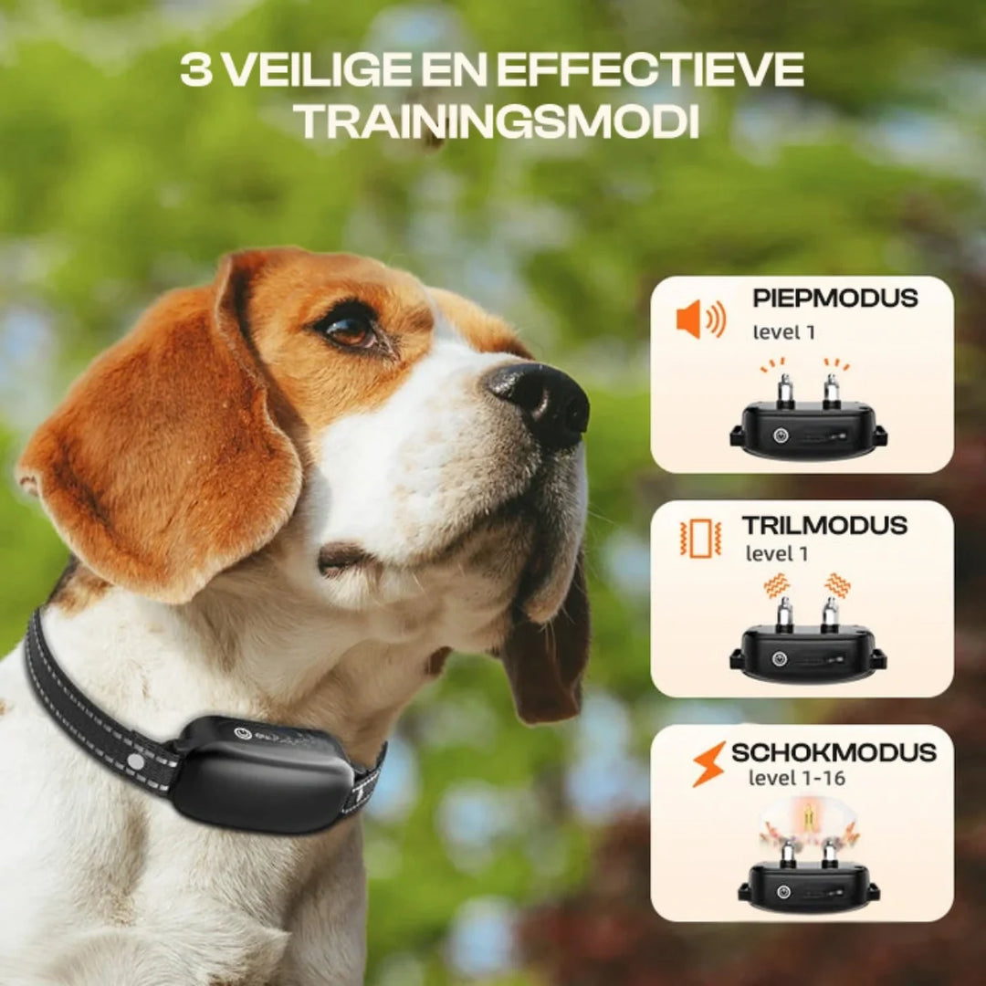 Elektrische trainingshalsband voor effectieve hondentraining en gedragscorrectie, geschikt voor alle huisdieren.