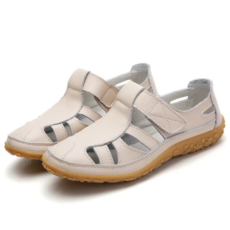 Dames zomersandalen met orthopedische pasvorm, antislip voor veiligheid en optimaal comfort.